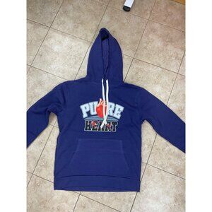 Pure Heart” Royal Blue Hoodie – Unisex - Size M - Pullover long Sleeve with Bold